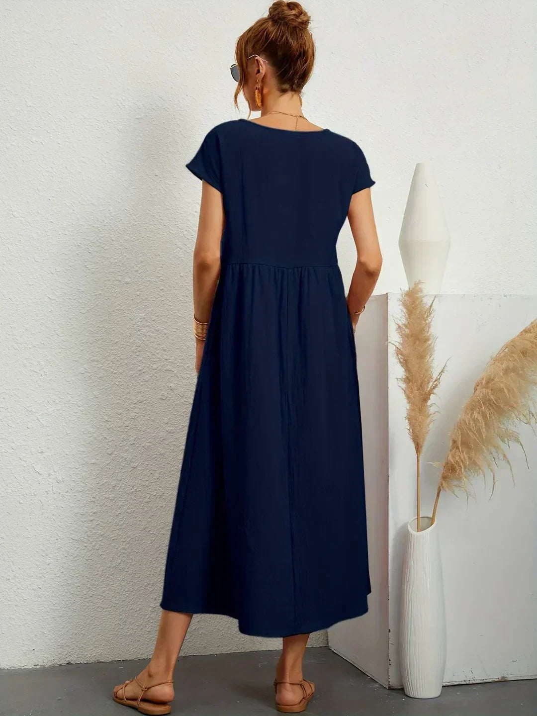 Gabrielle™ — Flowing Midi Dress with Timeless Elegance