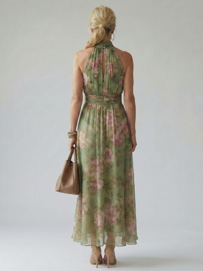 Naomi | Halter Maxi Dress